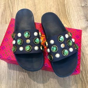 Tory Burch pool slides